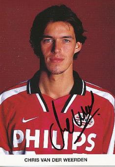 Chris van der Weerden  PSV Eindhoven  Fußball Autogrammkarte original signiert 