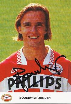 Boudewijn Zenden  PSV Eindhoven  Fußball Autogrammkarte original signiert 