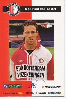 Jean Paul van Gastel  Feyenoord Rotterdam  Fußball Autogrammkarte original signiert 