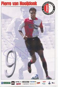 Pierre van Hooijdonk  Feyenoord Rotterdam  Fußball Autogrammkarte original signiert 