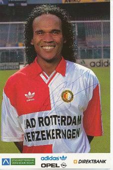 Gaston Taument  Feyenoord Rotterdam  Fußball Autogrammkarte original signiert 
