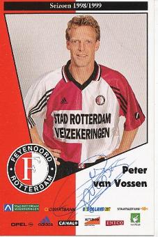Peter van Vossen  Feyenoord Rotterdam  Fußball Autogrammkarte original signiert 