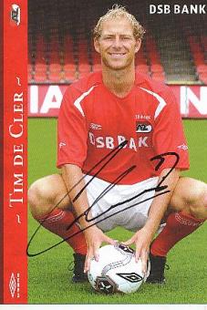 Tim de Cler  AZ Alkmaar  Fußball Autogrammkarte original signiert 