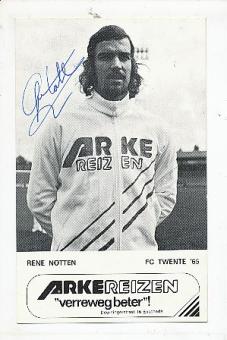 Rene Notten † 1995  FC Twente Enschede  Fußball Autogrammkarte original signiert 