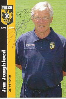 Jan Jongbloed † 2023  Vitesse Arnheim  Fußball Autogrammkarte original signiert 