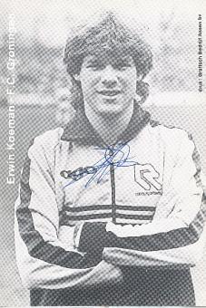 Erwin Koeman FC Groningen  Fußball Autogrammkarte original signiert 
