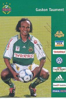 Gaston Taument   Rapid Wien   Fußball Autogrammkarte original signiert 