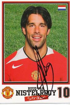 Ruud van Nistelrooy  Manchester United  Fußball Autogrammkarte original signiert 