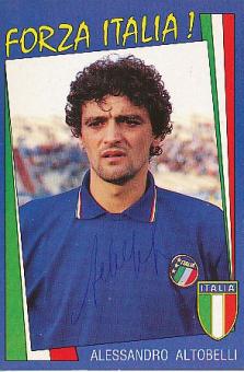 Alessandro Altobelli  Italien Weltmeister WM 1982   Fußball Autogrammkarte original signiert 