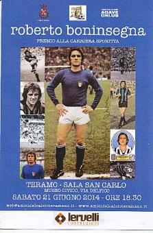 Roberto Boninsegna  Italien  Fußball Autogrammkarte original signiert 