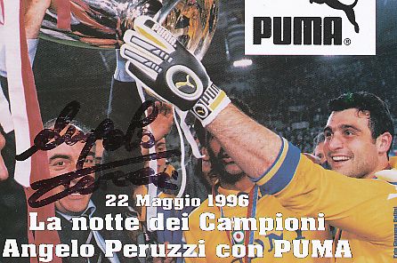 Angelo Peruzzi  Juventus Turin &  Italien Weltmeister WM 2006   Fußball Autogrammkarte original signiert 