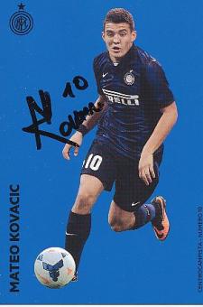 Mateo Kovacic  Inter Mailand   Fußball Autogrammkarte original signiert 