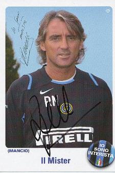 Roberto Mancini  Inter Mailand   Fußball Autogrammkarte original signiert 