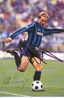Karl Heinz Rummenigge  Inter Mailand   Fußball Autogrammkarte original signiert 