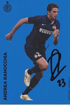 Andrea Ranocchia  Inter Mailand   Fußball Autogrammkarte original signiert 