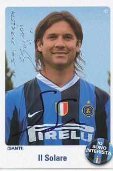 Santiago Solari  Inter Mailand   Fußball Autogrammkarte original signiert 