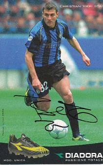 Christian Vieri  Inter Mailand   Fußball Autogrammkarte original signiert 