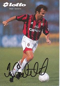 Dejan Savicevic   AC Mailand   Fußball Autogrammkarte original signiert 