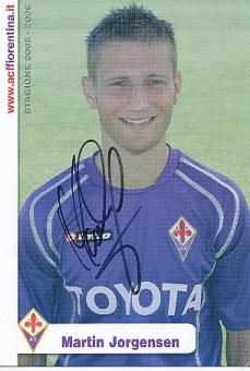 Martin Jorgensen   AC Florenz  Fußball Autogrammkarte  original signiert 