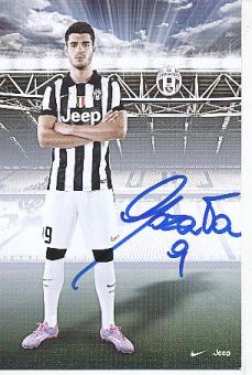 Alvaro Morata   Juventus Turin  Fußball Autogrammkarte  original signiert 