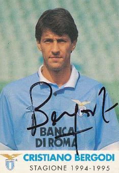 Cristiano Bergodi   Lazio Rom  Fußball Autogrammkarte  original signiert 
