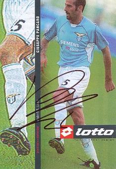 Giuseppe Pancaro   Lazio Rom  Fußball Autogrammkarte  original signiert 