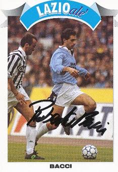 Roberto Bacci  Lazio Rom  Fußball Autogrammkarte  original signiert 