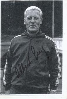 Albert Sing † 2008   DFB Weltmeister WM 1954  Fußball Autogramm Blatt original signiert 