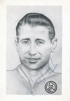 Helmut Rahn † 2003  DFB Weltmeister WM 1954 & Rot Weiß Essen   Fußball Autogrammkarte  original signiert 