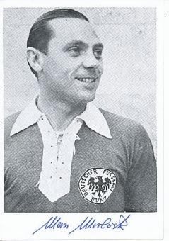Max Morlock † 1994  DFB Weltmeister WM 1954  Fußball Autogrammkarte  original signiert 