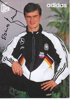 Thomas Berthold  DFB  WM 1994  Fußball Autogrammkarte original signiert 