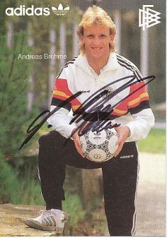 Andreas Brehme  DFB  WM 1986  Fußball Autogrammkarte original signiert 