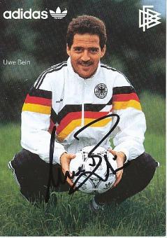 Uwe Bein  DFB  Welmeister WM 1990  Fußball Autogrammkarte original signiert 