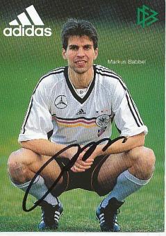Mankus Babbel  DFB  WM 1998  Fußball Autogrammkarte original signiert 