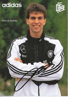 Mankus Babbel  DFB  WM 1994  Fußball Autogrammkarte original signiert 