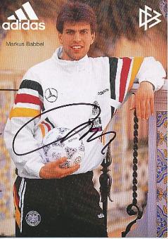 Mankus Babbel  DFB  EM 1996  Fußball Autogrammkarte original signiert 