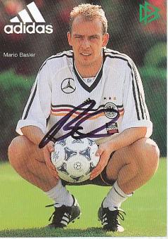 Mario Basler  DFB  WM 1998  Fußball Autogrammkarte original signiert 