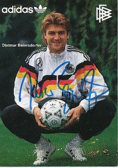 Dietmar Beiersdorfer  DFB  1991  Fußball Autogrammkarte original signiert 