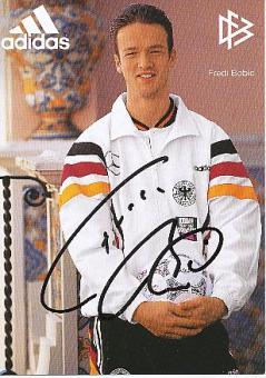Fredi Bobic  DFB  EM 1996  Fußball Autogrammkarte original signiert 