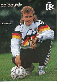 Thomas Doll  DFB   1991  Fußball Autogrammkarte original signiert 