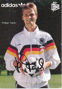 Holger Fach  DFB   EM 1988  Fußball Autogrammkarte original signiert 