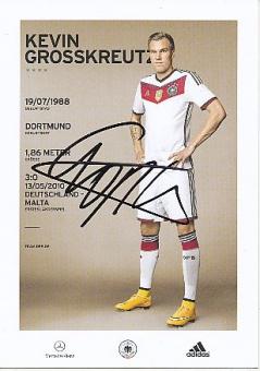 Kevin Grosskreutz  DFB   WM 2014  Fußball Autogrammkarte original signiert 