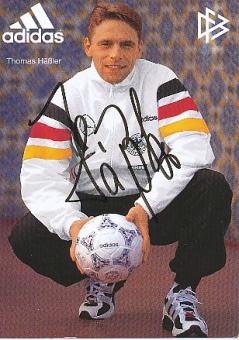 Thomas Häßler  DFB   EM 1996  Fußball Autogrammkarte original signiert 