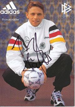 Thomas Häßler  DFB   EM 1996  Fußball Autogrammkarte original signiert 