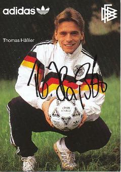 Thomas Häßler  DFB   WM 1990  Fußball Autogrammkarte original signiert 