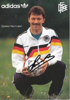 Günter Hermann  DFB    WM 1990   Fußball Autogrammkarte original signiert 