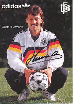 Günter Hermann  DFB    EM 1988   Fußball Autogrammkarte original signiert 