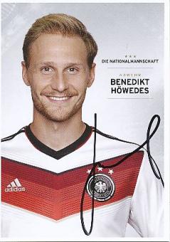 Benedikt Höwedes  DFB    WM 2014   Fußball Autogrammkarte original signiert 