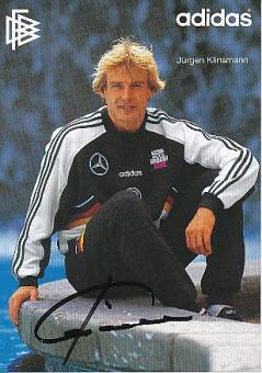 Jürgen Klinsmann  DFB   WM 1994  Fußball Autogrammkarte original signiert 