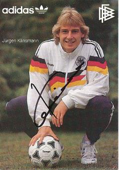 Jürgen Klinsmann  DFB   EM 1988  Fußball Autogrammkarte original signiert 